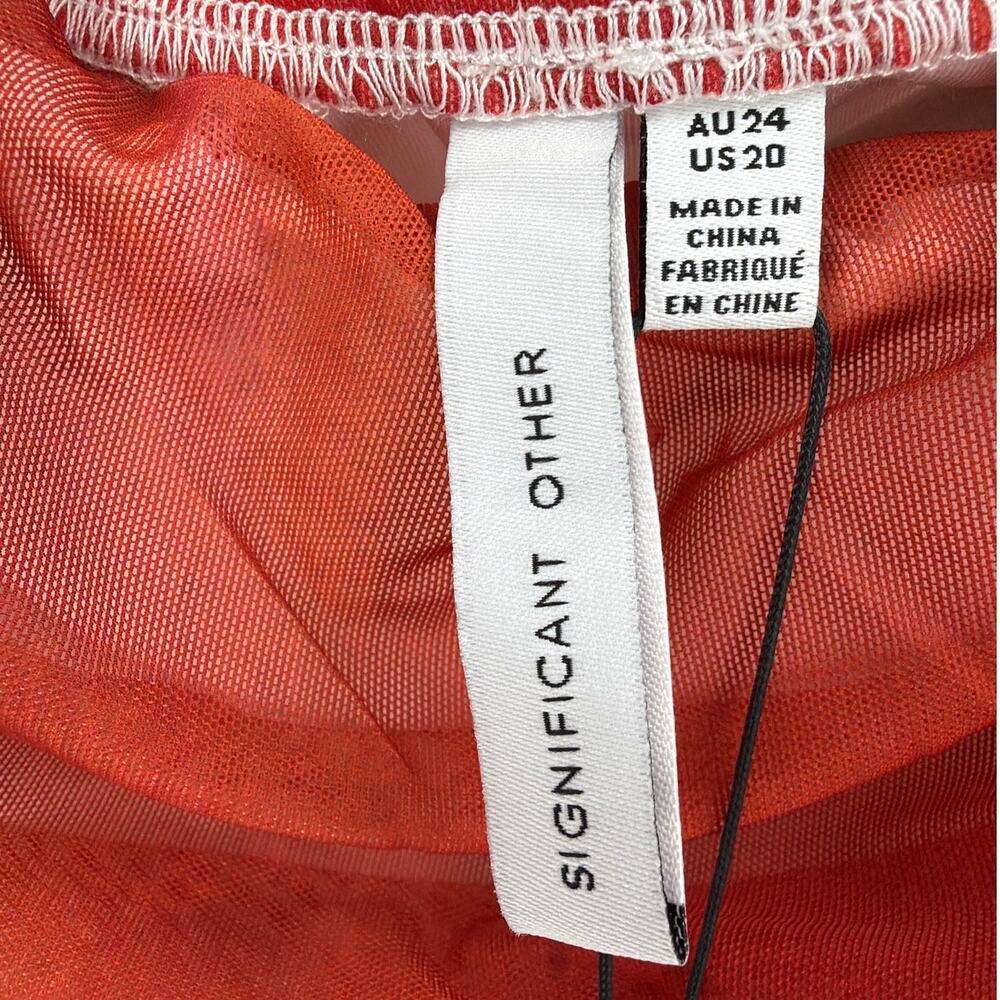 Significant Other Women's Poppy Botanic The Sura Strapless Dress Size 20 - Picture 8 of 12